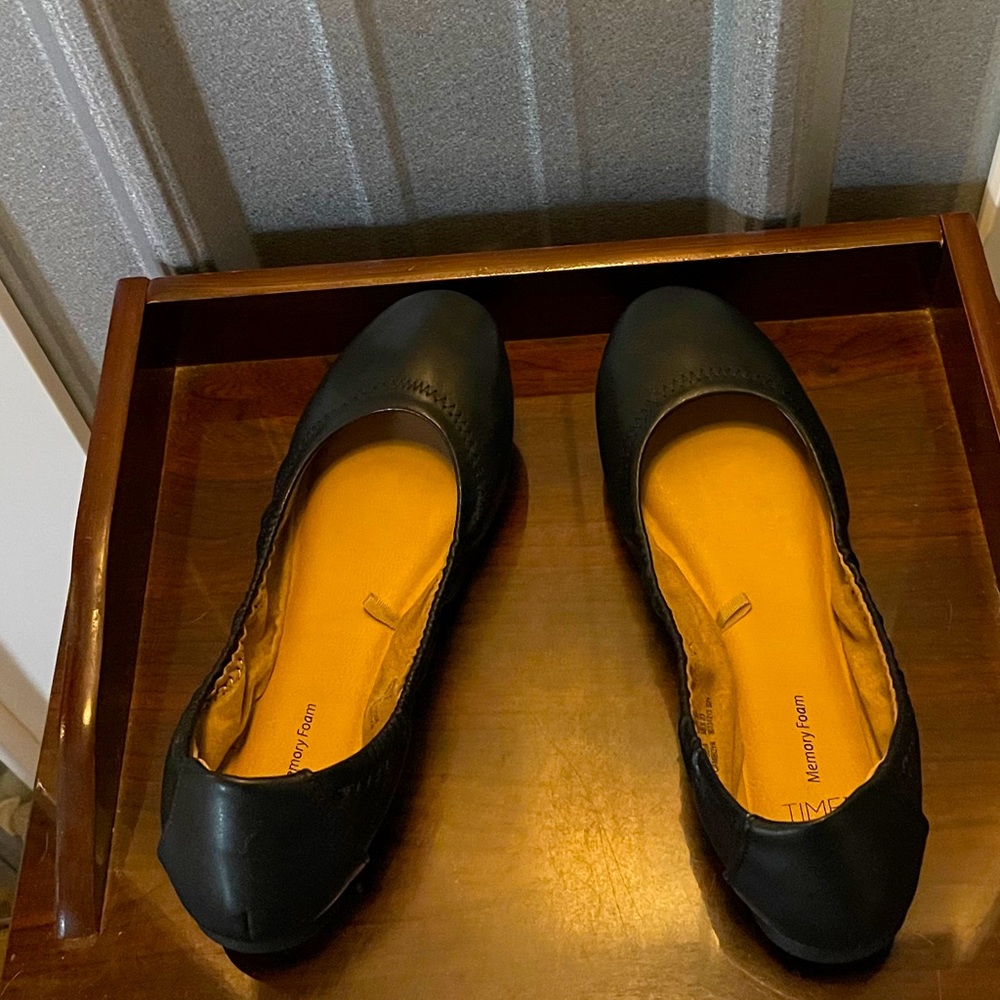Time and Tru black flats